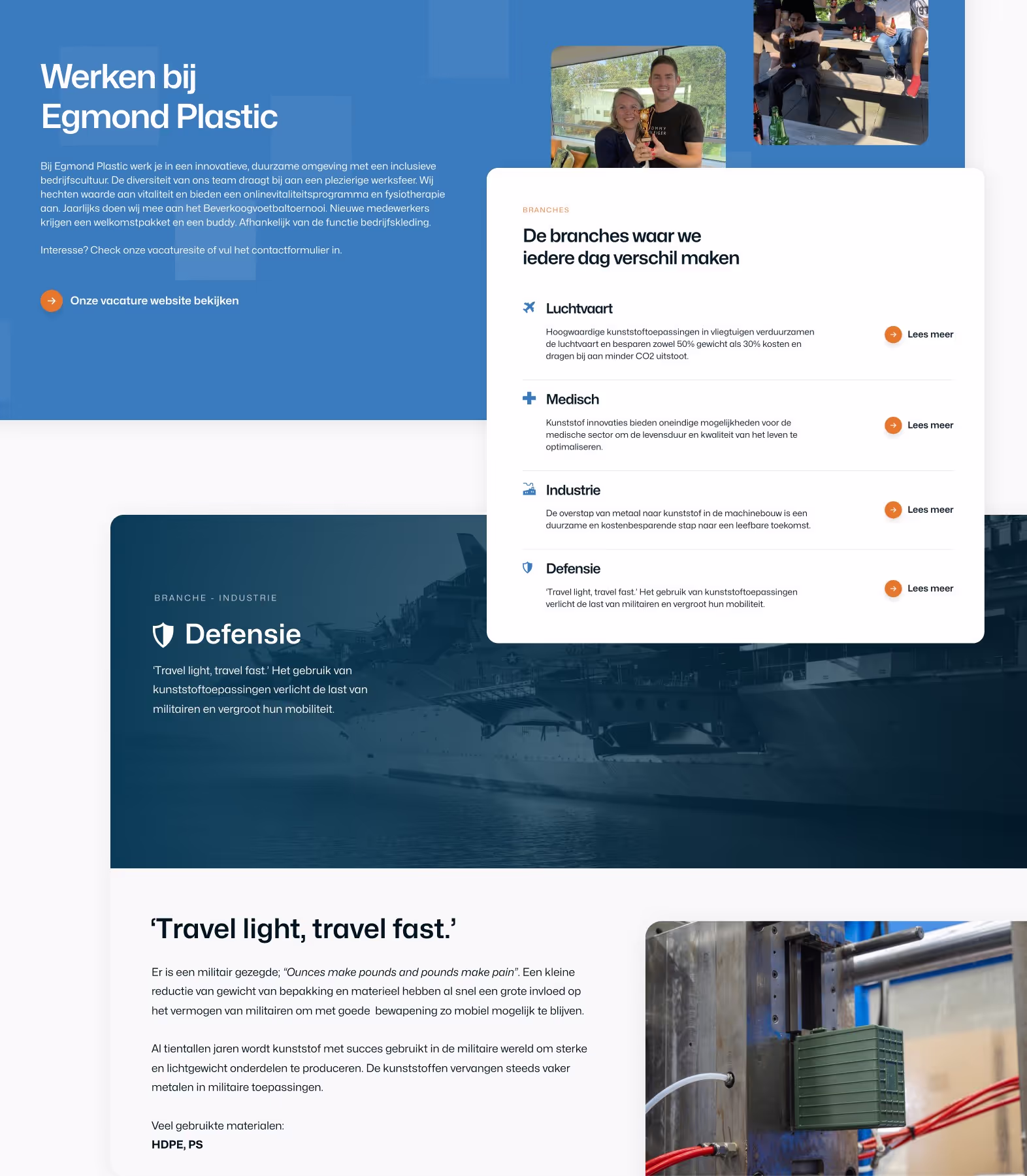 Egmond Plastic website design