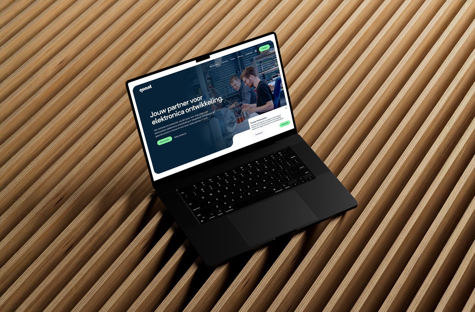 QCE website mockup